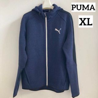 プーマ(PUMA)のPUMA メンズ スウェットフルジップ フーデッドジャケット ネイビー XL(ジャージ)