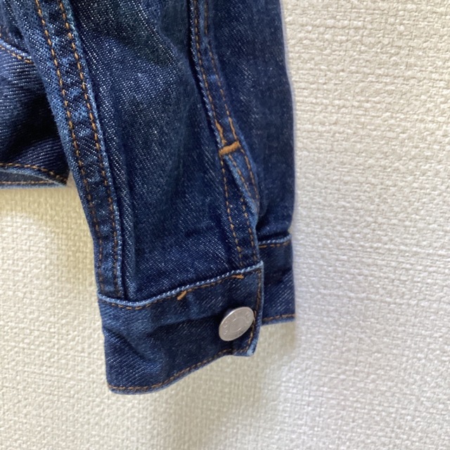 EDWIN(エドウィン)のキッズキッズデニムジャケット　110 キッズ/ベビー/マタニティのキッズ服女の子用(90cm~)(ジャケット/上着)の商品写真