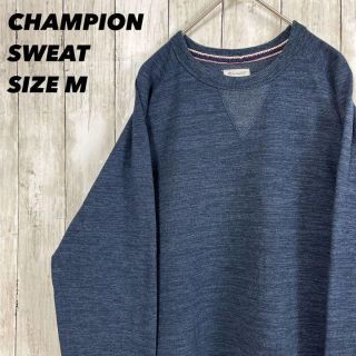 チャンピオン(Champion)のチャンピオン CHAMPION 前V無地スウェットトレーナー　サイズM ネイビー(スウェット)