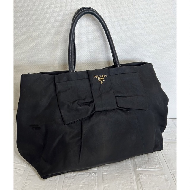 のの様 PRADA プラダ ナイロン リボン バッグ-