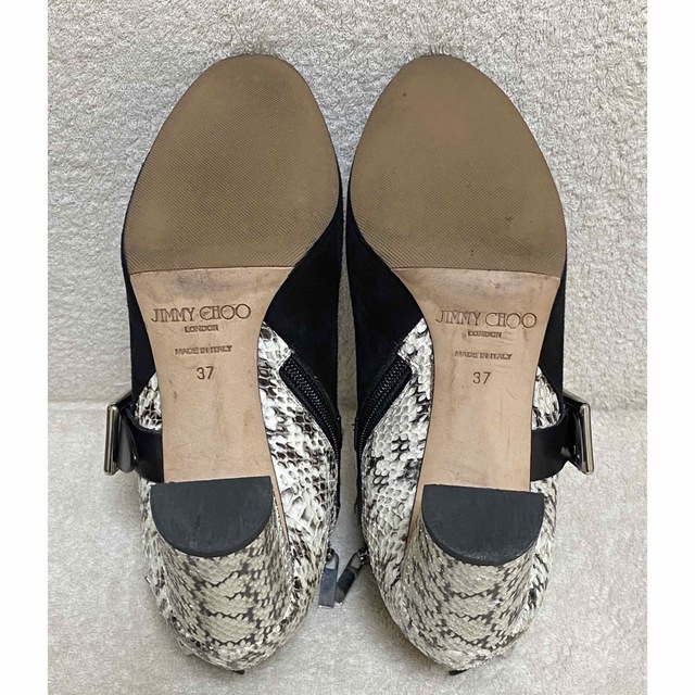 JIMMY CHOO ハーフパイソン ショートブーツ
