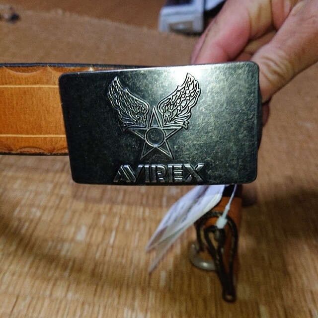 AVIREX レザーベルト キーホルダー付き 新品未使用 AX4079Aタグ付き