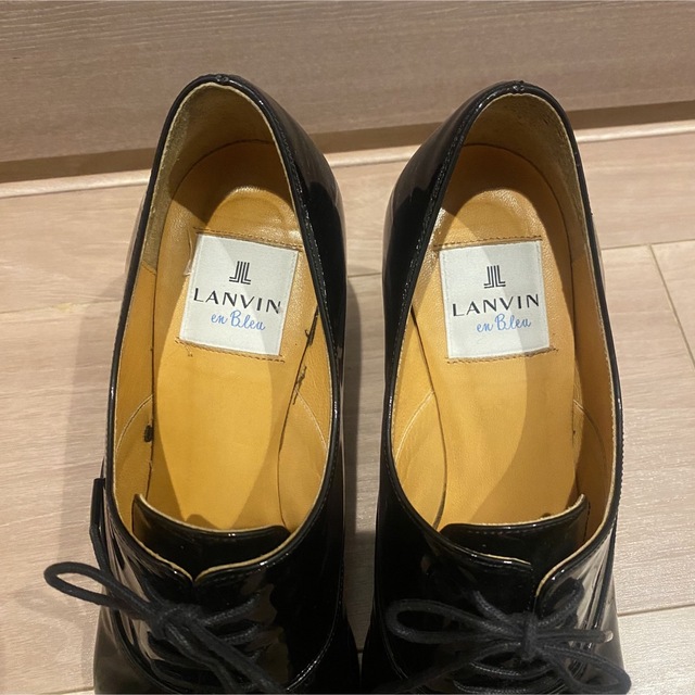 LANVIN 美品 エナメルヒールローファー 3