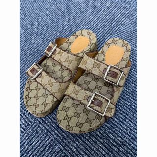 グッチ(Gucci)の正規品GUCCIサンダル メンズ ロゴ柄(サンダル)