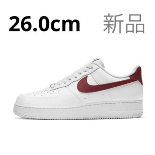 ナイキ(NIKE)の【完売品】NIKE AIR FORCE 1 '07 WHITE/TEAM RED(スニーカー)