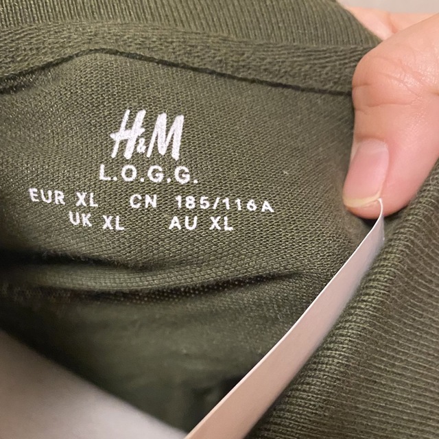H&M(エイチアンドエム)のH&M エイチアンドエム　半袖　ポロシャツ　半袖　Tシャツ　新品　タグ付き　XL メンズのトップス(Tシャツ/カットソー(半袖/袖なし))の商品写真