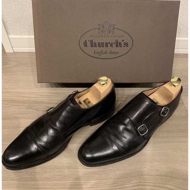 Church's(チャーチ)のChurch’s（チャーチ）ダブルモンク　ブラック　サイズ7.5 メンズの靴/シューズ(ドレス/ビジネス)の商品写真
