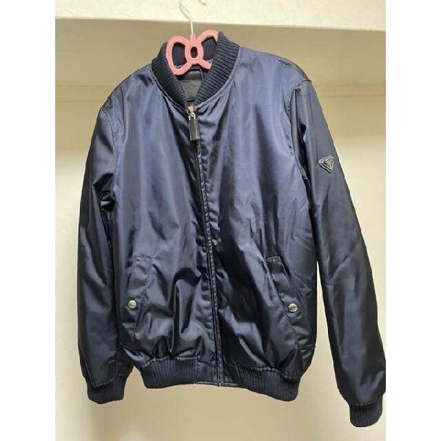 100%の保証 PRADA - プラダ MA1 ネイビー 新品 ブルゾン ナイロン