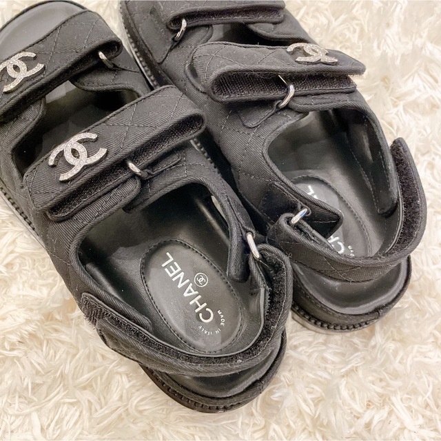 CHANEL ウッドサンダル　36