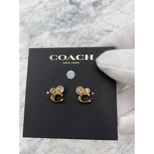 COACH(コーチ)のコーチ シグネチャー クリスタル クラスター スタッドピアス ピアス レディースのアクセサリー(ピアス)の商品写真