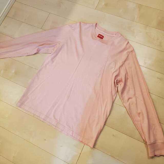 Supreme(シュプリーム)のSupreme  ピンク ロンT メンズのトップス(Tシャツ/カットソー(七分/長袖))の商品写真