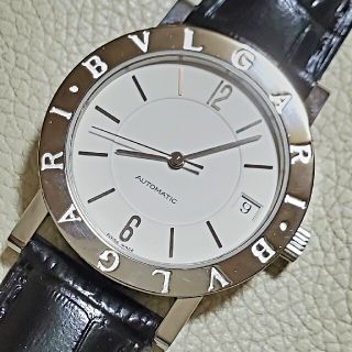BVLGARI - 極美品 磨き済み BVLGARI ブルガリ BB33SL ホワイト AT BVLGARI - 極美品 磨き済み BVLGARI ブルガリ BB33SL ホワイト AT