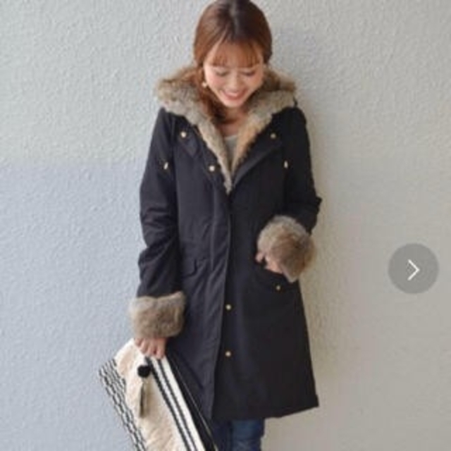 シップス SHIPS ラビットファー 美品