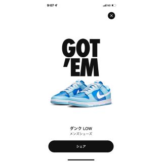 ナイキ(NIKE)のNIKE ナイキ ダンク ロー アルゴン Dunk Low Argon 27cm(スニーカー)