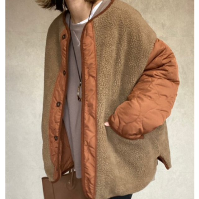 【miho.a.nicoコラボ】キルティングジャケット　リバーシブル レディースのジャケット/アウター(ダウンジャケット)の商品写真