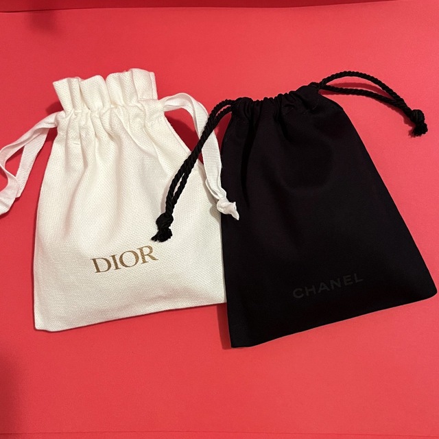 CHANEL(シャネル)のCHANEL シャネル ディオール Dior ミニ巾着 ミニポーチ 巾着ポーチ レディースのファッション小物(ポーチ)の商品写真