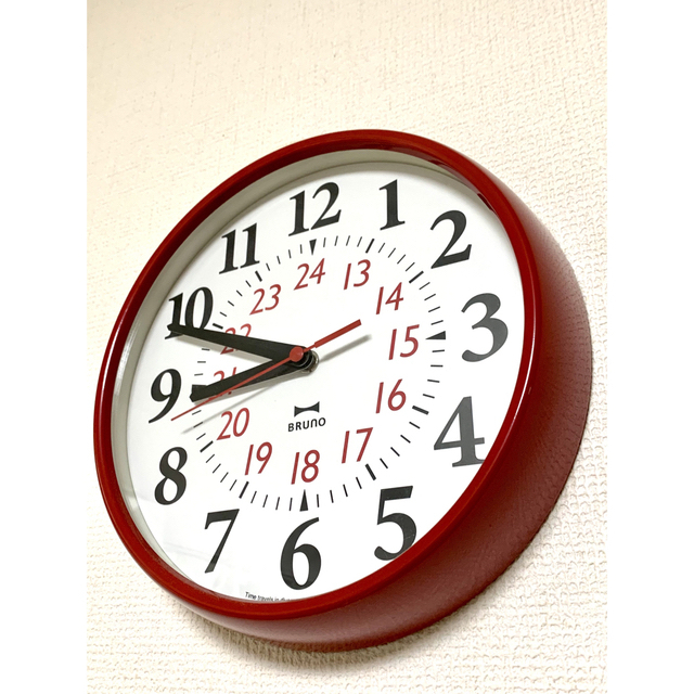 BRUNOMAGLI - BRUNO(ブルーノ)24時間表記 レッド✖︎ホワイト BRUNOMAGLI - BRUNO(ブルーノ)24時間表記 レッド✖︎ホワイト