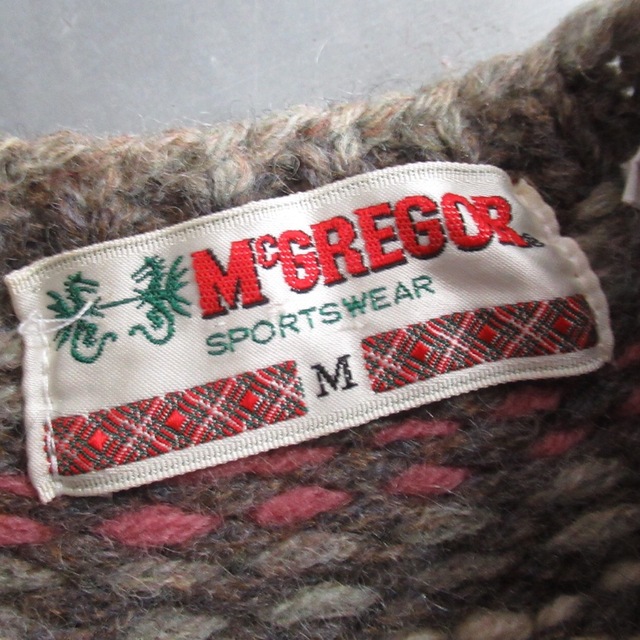 McGREGOR(マックレガー)の専用 90s McGREGOR フェアアイル ウール ニット カーディガン M レディースのトップス(カーディガン)の商品写真