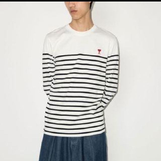 AMI PARIS ストライプボーダーロンT 人気の 15300円 www.gold-and-wood.com