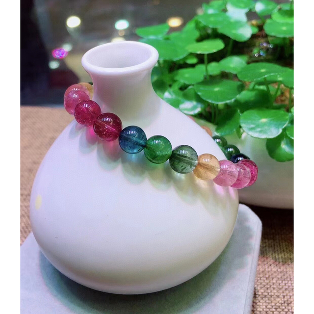 期間限定特価】 ⭐︎【高級】トルマリン ブレスレット 7.8mm