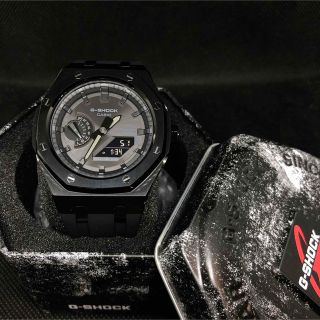 即発送 GA-B2100本体付き シルバーインデックス GA-2100専用 ラバー