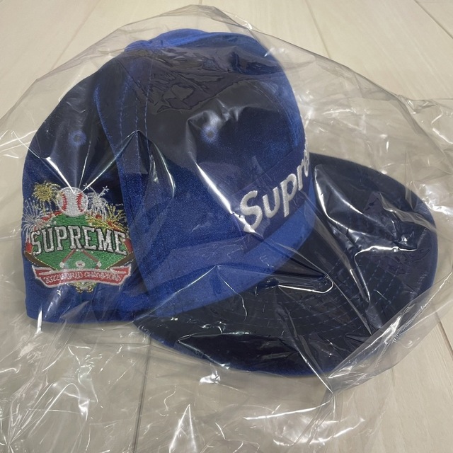 帽子送込 7-5/8 Supreme Velour Box Logo New Era