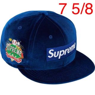 シュプリーム(Supreme)の送込 7-5/8 Supreme Velour Box Logo New Era(キャップ)