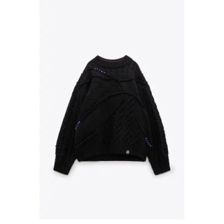 ザラ(ZARA)のZARA ADERERROR パッチワークオーバーサイズニットS〜M(ニット/セーター)