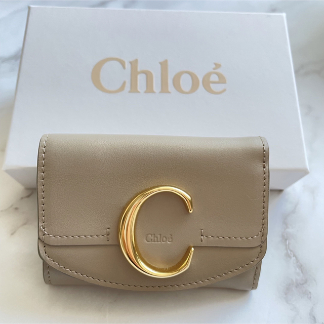 匿名配送!◇Chloe◇クロエ 折りたたみ財布 モッティグレー 【在庫一掃