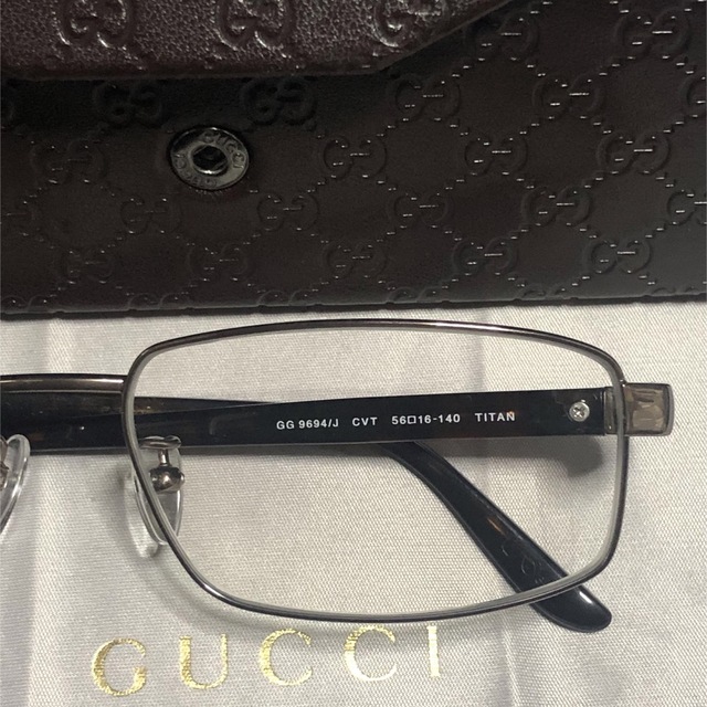 【GUCCI】グッチ眼鏡 メンズのファッション小物(サングラス/メガネ)の商品写真