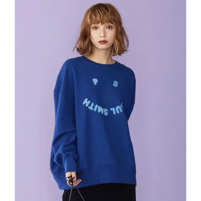 【洗える】PS Paul Smith Happy スウェット ブルー M 美品