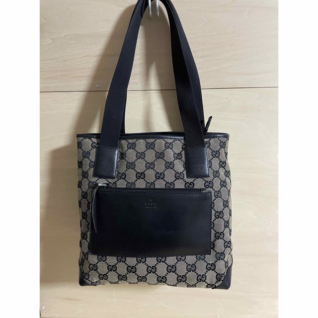 SALE30%OFF 美品☆GUCCI グッチ トートバッグ GG柄 キャンバス レザー