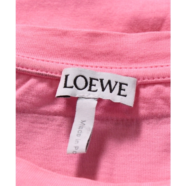 LOEWE ロエベ Tシャツ・カットソー ONE ピンクx茶等(総柄)