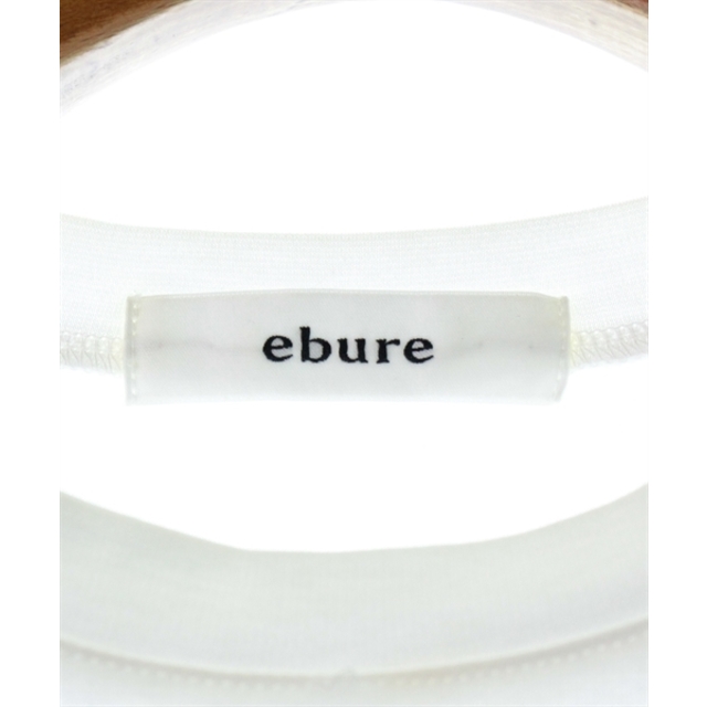 ebure(エブール)のebure エブール Tシャツ・カットソー 38(M位) 白 【古着】【中古】 レディースのトップス(カットソー(半袖/袖なし))の商品写真