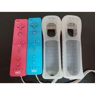 【動作OK】wiiリモコン　２個　ブルー　ピンク　早い者勝ち　no12007(その他)