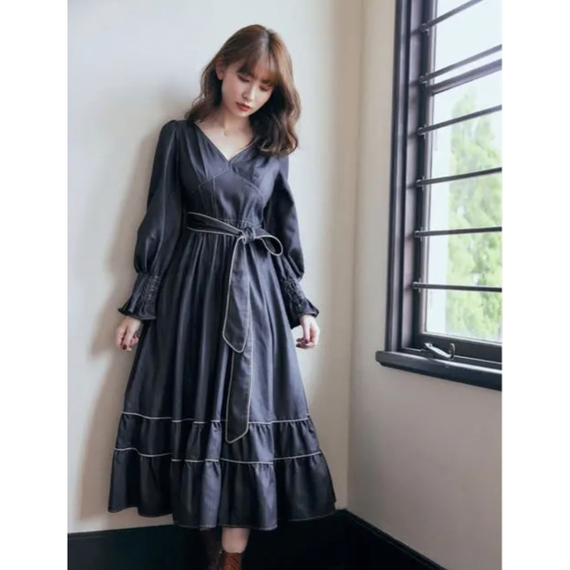 Signs of Autumn Belted Dress