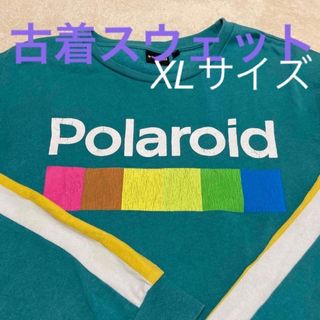 Polaroidポラロイドスウェット/古着ビッグサイズヴィンテージ(スウェット)