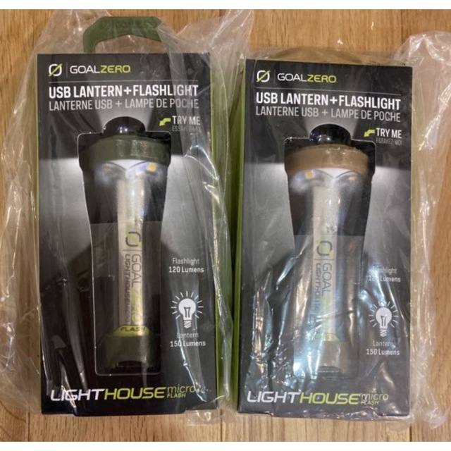 Goal Zero Flash Lantern 限定 2個セット ベージュカーキ スポーツ/アウトドアのアウトドア(ライト/ランタン)の商品写真