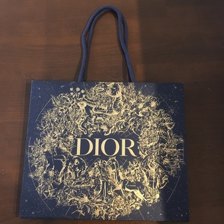 ディオール(Dior)のディオール　DIOR クリスマス　ショッパー　ショップ袋　紙袋　黒　ブラック(ショップ袋)
