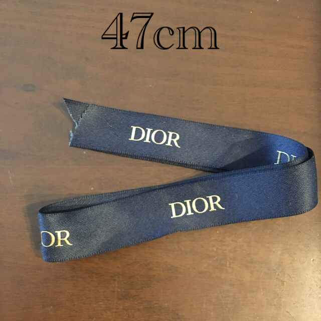 Dior(ディオール)のディオール　DIOR リボン　ラッピング　クリスマス　黒　ブラック インテリア/住まい/日用品のオフィス用品(ラッピング/包装)の商品写真
