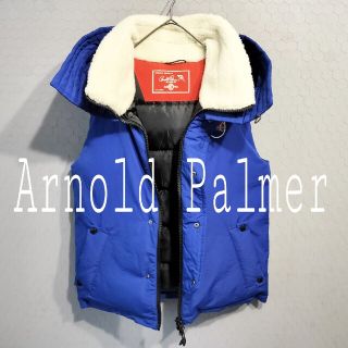 アーノルドパーマー(Arnold Palmer)の【美品！】アーノルドパーマー Arnold Palmer フード ダウン調ベスト(ダウンベスト)