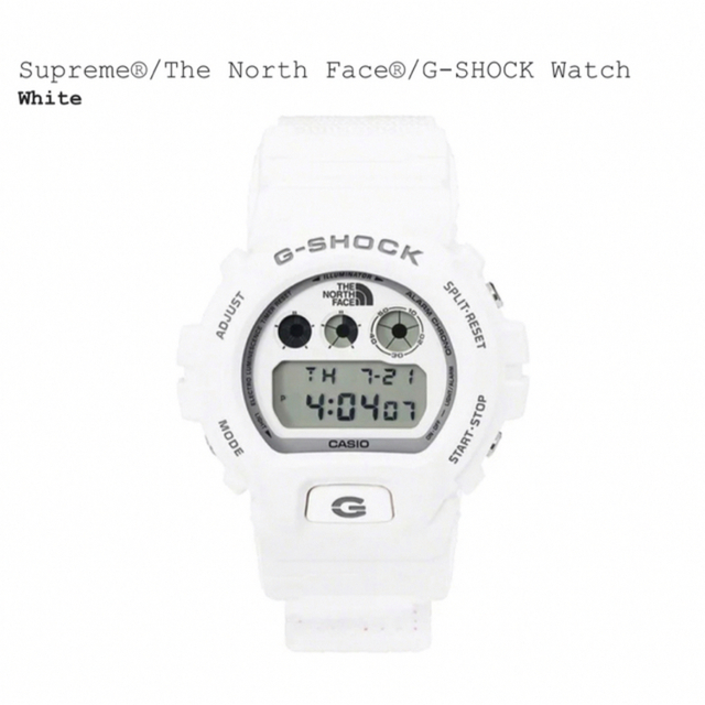 Supreme North Face G-SHOCK Watch White