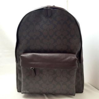 コーチ(COACH)のCOACH コーチ バックパック シグネチャー マホガニーx茶色 F71973(バッグパック/リュック)