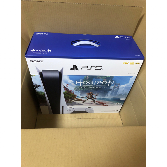 PlayStation(プレイステーション)のPlayStation 5 Horizon Forbidden west 同梱版 エンタメ/ホビーのゲームソフト/ゲーム機本体(家庭用ゲーム機本体)の商品写真