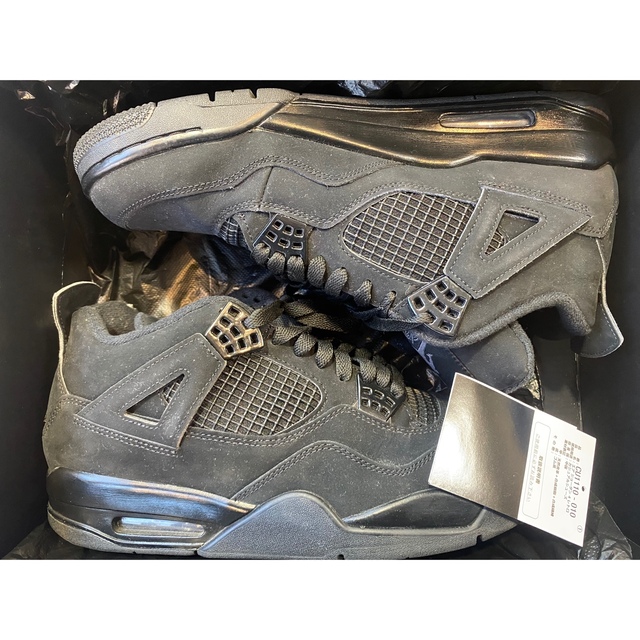NIKE AIR JORDAN 4 RETRO BLACK CAT US10.5 NIKE AIR JORDAN 4 RETRO BLACK CAT US10.5