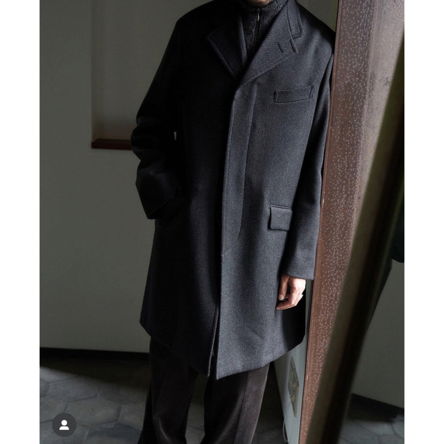 COMOLI(コモリ)のMAATEE&SONS カルゼチェスターコート メンズのジャケット/アウター(チェスターコート)の商品写真