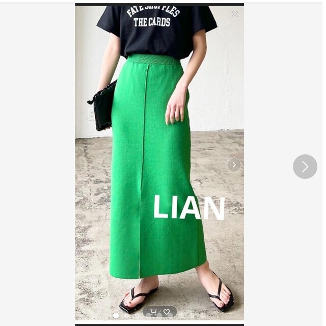 Lian(リアン)のLIAN カラーニットタイトスカート レディースのスカート(ロングスカート)の商品写真