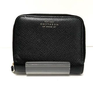 Smythson - スマイソン コインケース - 黒 レザーの通販 by ブラン