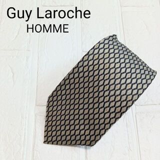 ギラロッシュ(Guy Laroche)のGuy Laroche ギラロッシュ ネクタイ 柄 シルク ネイビー スクエア(ネクタイ)