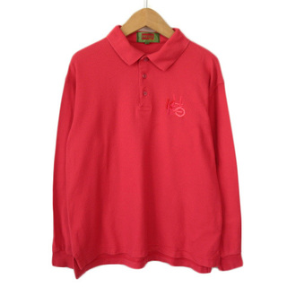 ケンゾー(KENZO)のケンゾー KENZO Golf ポロシャツ 長袖 コットン 1 赤 レッド(ポロシャツ)